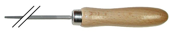 Lime tronçonneuse avec manche bois Ø 4,8 x 200 mm