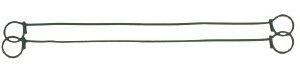 Lot de 100 liens métalliques à 2 boucles 160 mm