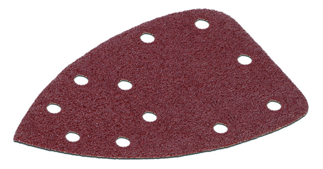 Lot de 5 patins triangulaires auto-agrippants - grain 120 - 165x165x100 mm