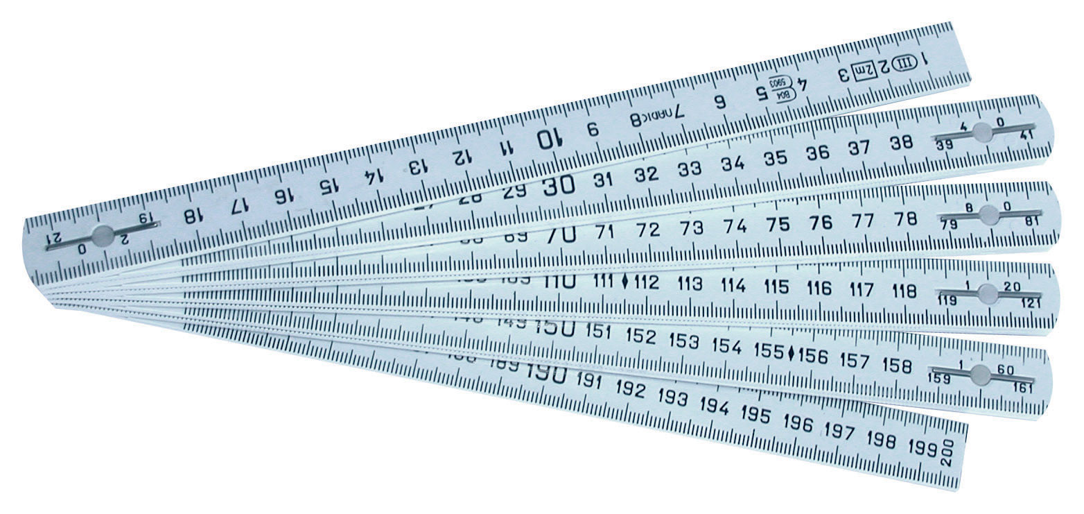 Mesure pliante en fibre de verre 1 m