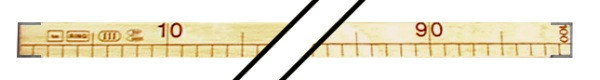 Mètre de tailleur en bois