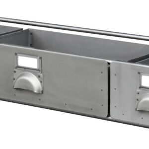 Module 3 tiroirs (1 demi + 2 petits)-  1200 x 400 x h. 190 mm 14 kg