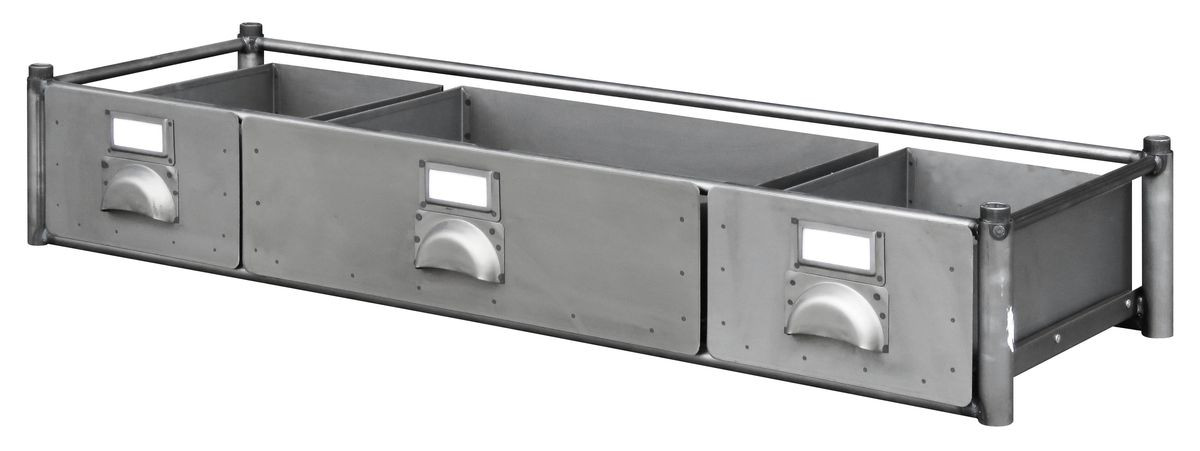 Module 3 tiroirs (1 demi + 2 petits)- 1200 x 400 x h. 190 mm 14 kg