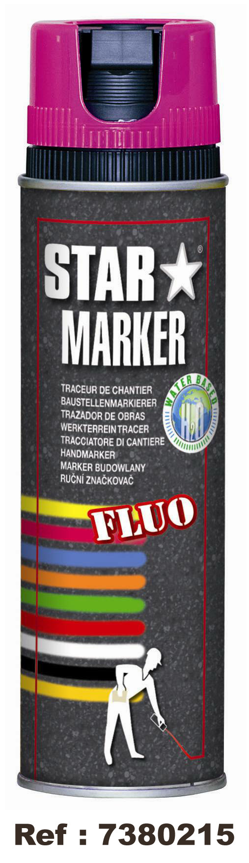 Peinture de marquage temporaire Noire 500 mL