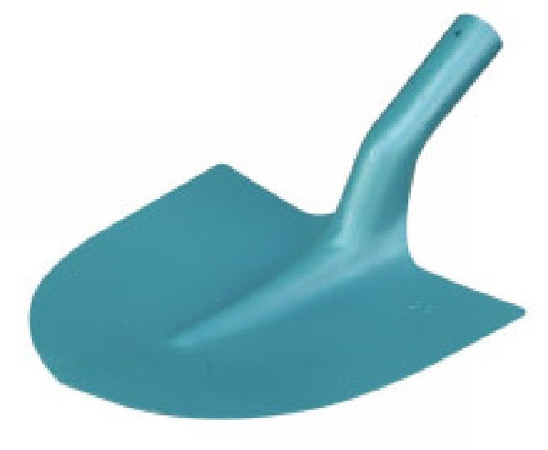 Pelle bâtiment ronde 29 cm avec manche bois