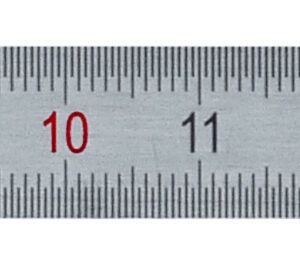 Réglet en acier mat flexible 200 mm