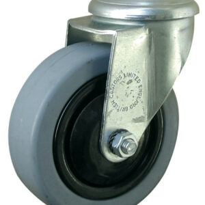 Roulette pivotante sans frein (oeil Ø 10 mm)
