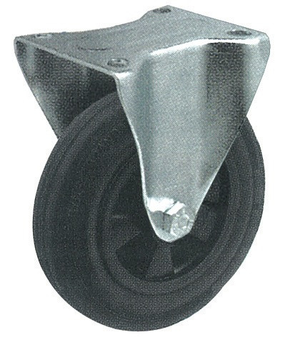 Roulette pivotante sans frein (platine 140 x 110 mm)