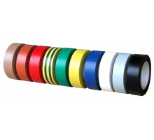 Ruban adhesif pvc electricien isolant Jaune / vert 10 m x 15 mm