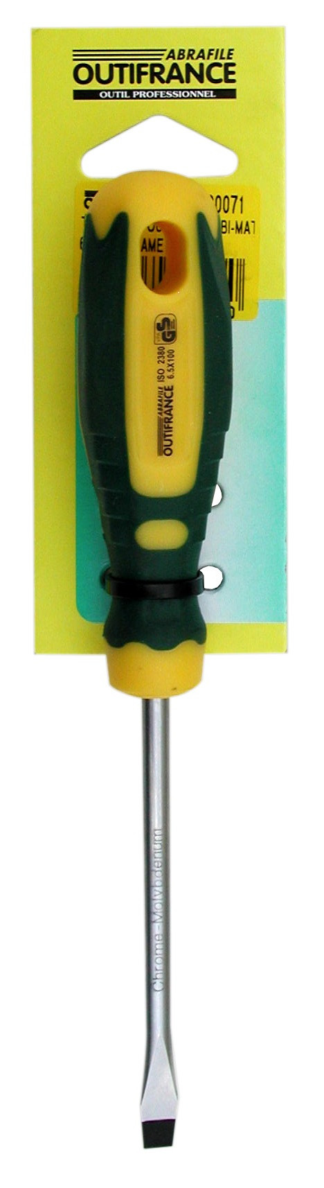 Tournevis plat forgé type mécanicien 6,5 x 100 mm