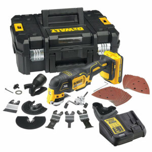 Outil multi-cutter oscillant 18V DEWALT DCS355D2-QW avec coffret, 2 batterie 2,0 Ah et 32 accessoires