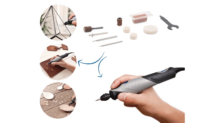 Outil mutli-usage 9 W Stylo+ avec 15 accessoires DREMEL F0132050JM