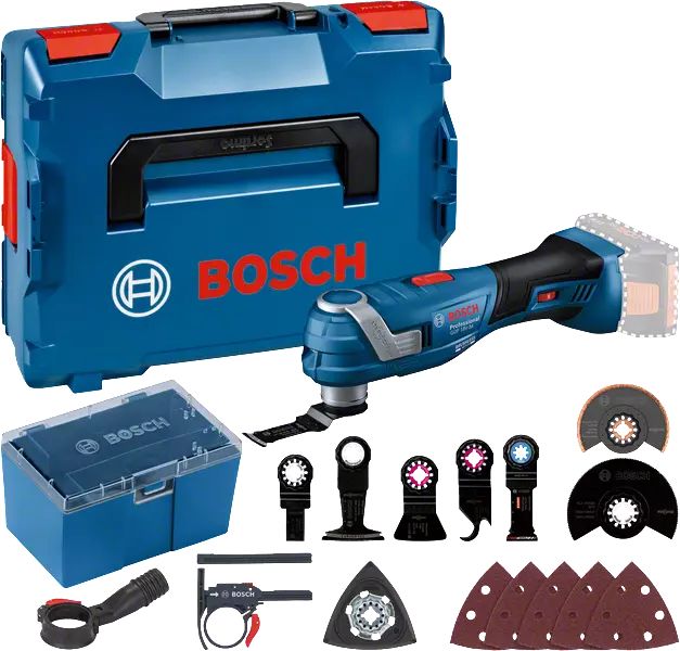 Outil oscillant 18 V GOP 18V-34 (Sans batteri ni chargeur) + kit accessoires en coffret L-BOXX BOSCH 06018G2002