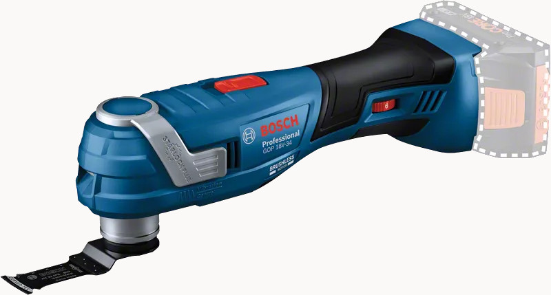Outil oscillant 18 V GOP 18V-34 (sans batterie ni chargeur) en boite carton BOSCH 06018G2001