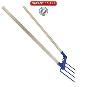 Aerogrif' 4 dents 2 manches 1,10 m, type Grelinette, outil de jardinage biologique