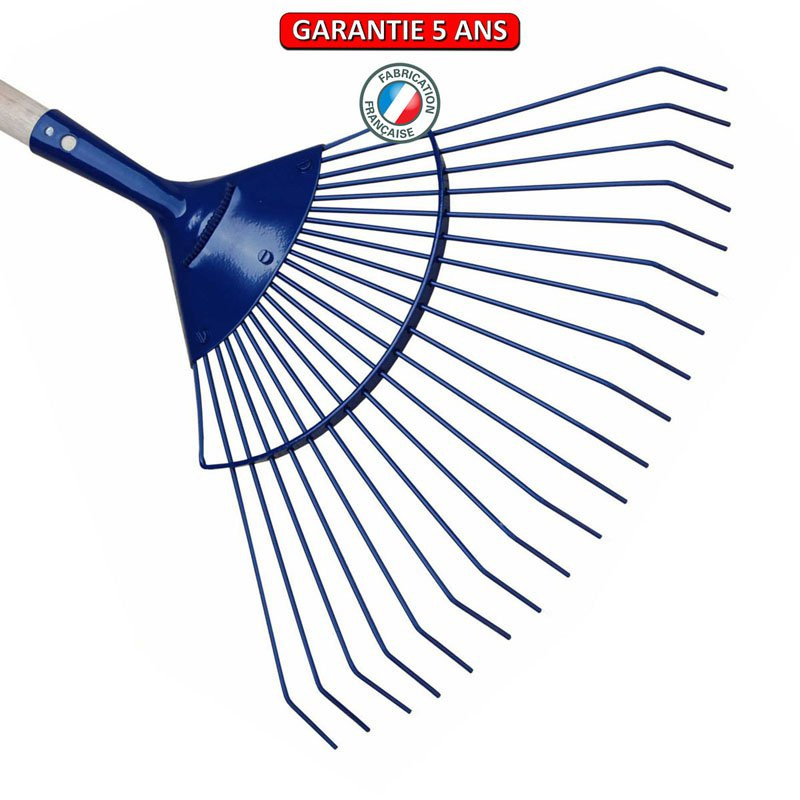 Balai à gazon dents rondes sans manche professionnel