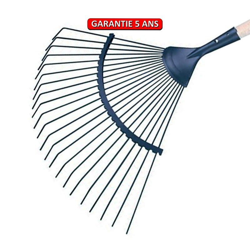 Balai à gazon dents rondes sans manche