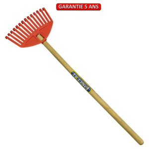 Balai à gazon enfant - manche bois - 60 cm