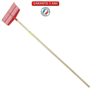 Balai à gazon polymere 39 cm manche 1,65 m
