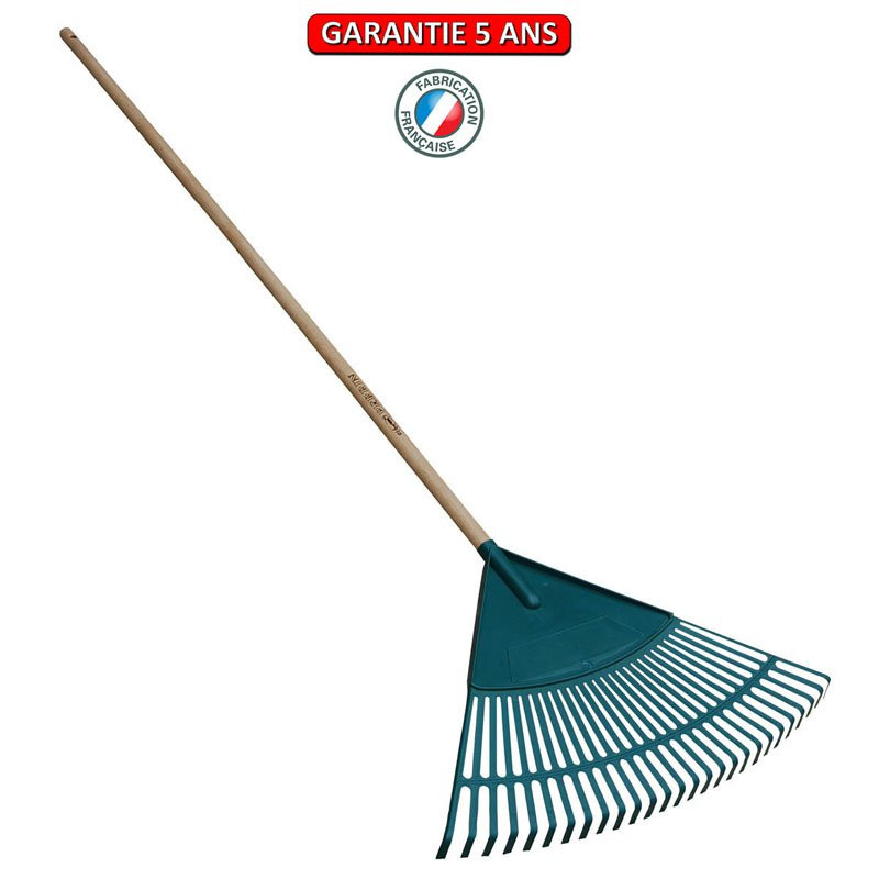 Balai à gazon polypro 61 cm manche 1,50 m, outil à main pour le jardin et le potager