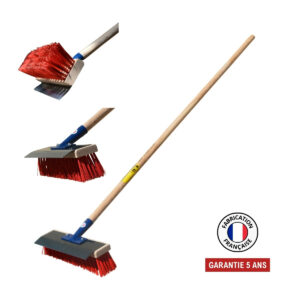 Balai racloir 32 cm - lame réversible - manche 150 cm PEFC