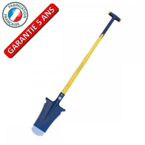 Bêche Caïman 29 cm - manche béquille composite - coupe racines