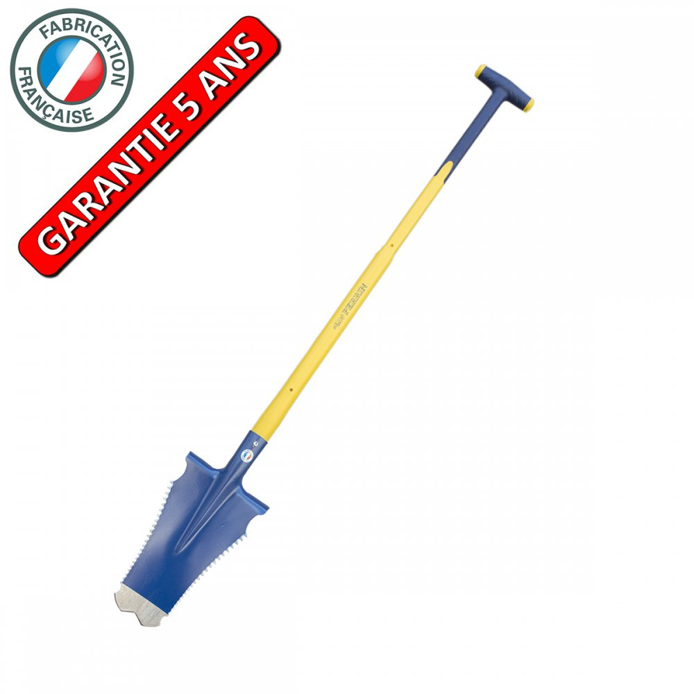 Bêche Caïman 33 cm - manche béquille composite - coupe racines