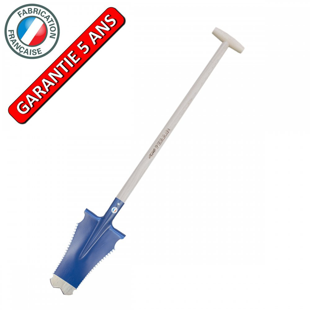 Bêche Caïman Pro 33 cm - manche béquille PEFC - coupe racines