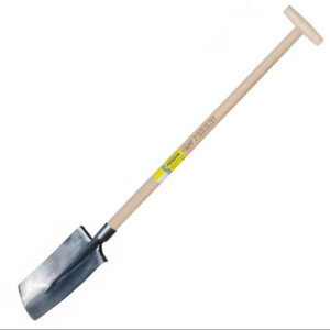 Bêche standard avec polie devant - manche béquille -  28 cm