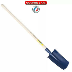 Bêche standard de 28 cm manche pomme 1,05 m, outil à main pour le jardin et le potager