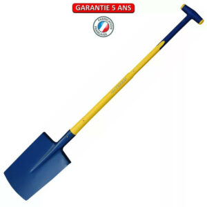 Bêche standard de 28 manche composite béquille incassable, pour le jardin et le potager