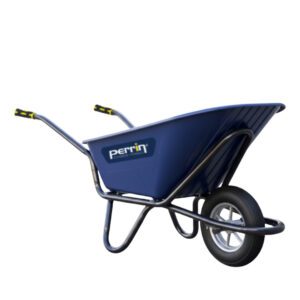 Brouette 120 L roue gonflée - charge 320 kg PEHD renforcé