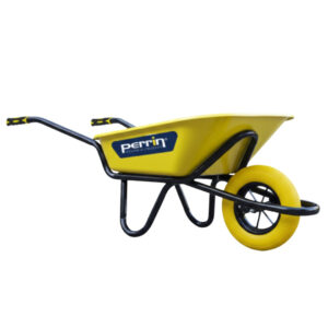 Brouette chantier 100 L - Olympic renforcée - roue increvable - double châssis acier Ø32 mm - 250 kg
