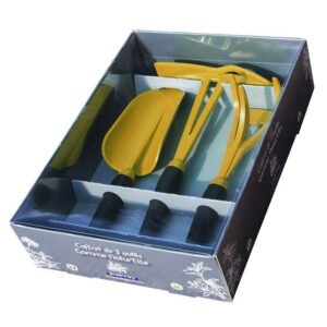 Coffret 3 outils de jardin gamme natur'elle - Jaune miel