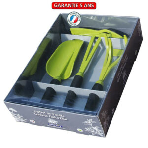 Coffret 3 outils de jardin gamme natur'elle - Vert kiwi