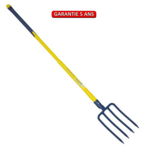 Fourche a becher a douille - manche trigripp pomme 110 - 4 dents triangulaires