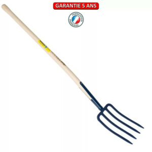 Fourche à bêcher à soie 4 dents 27 manche pomme