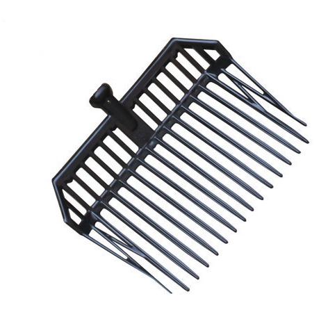 Fourche à bécher à soie sans manche spatulée
