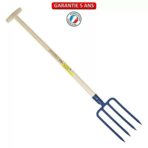 Fourche à bêcher douille 4 dents 29 cm manche béquille