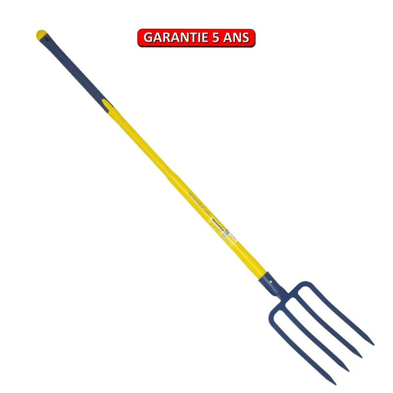 Fourche à bêcher douille 4 dents 29 cm manche tri-gripp 110