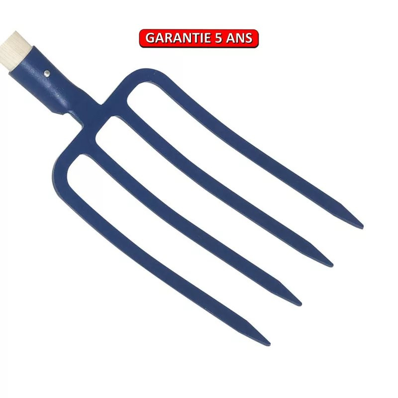 Fourche à bêcher douille 4 dents 29 cm sans manche