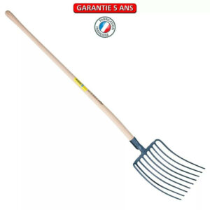 Fourche a cailloux douille 9 dents emmanché