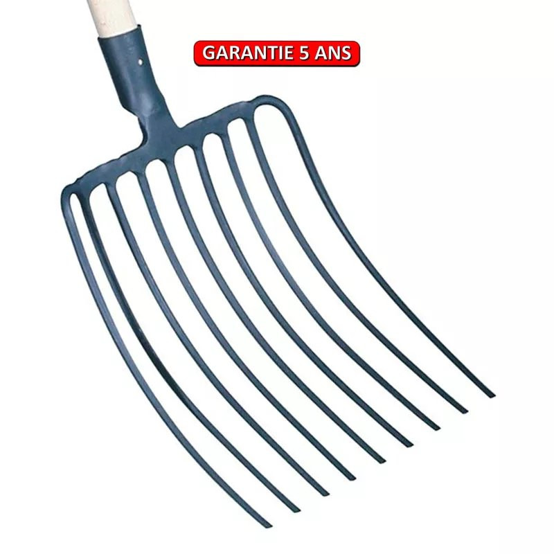 Fourche a cailloux douille 9 dents sans manche