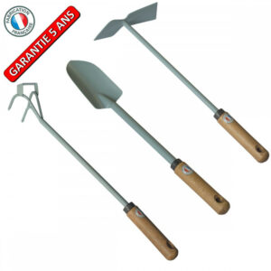 Lot outils extra-long - pack jardin manche long - 3 pièces