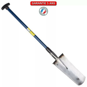Louchet d'arrachage 38cm manche composite béquille outil professionnel pour pépiniériste