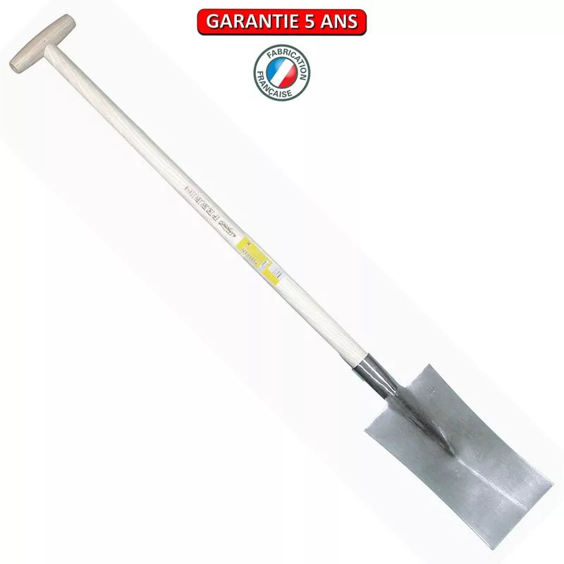 Louchet maçon de 30 cm - manche béquille tournée 80 cm
