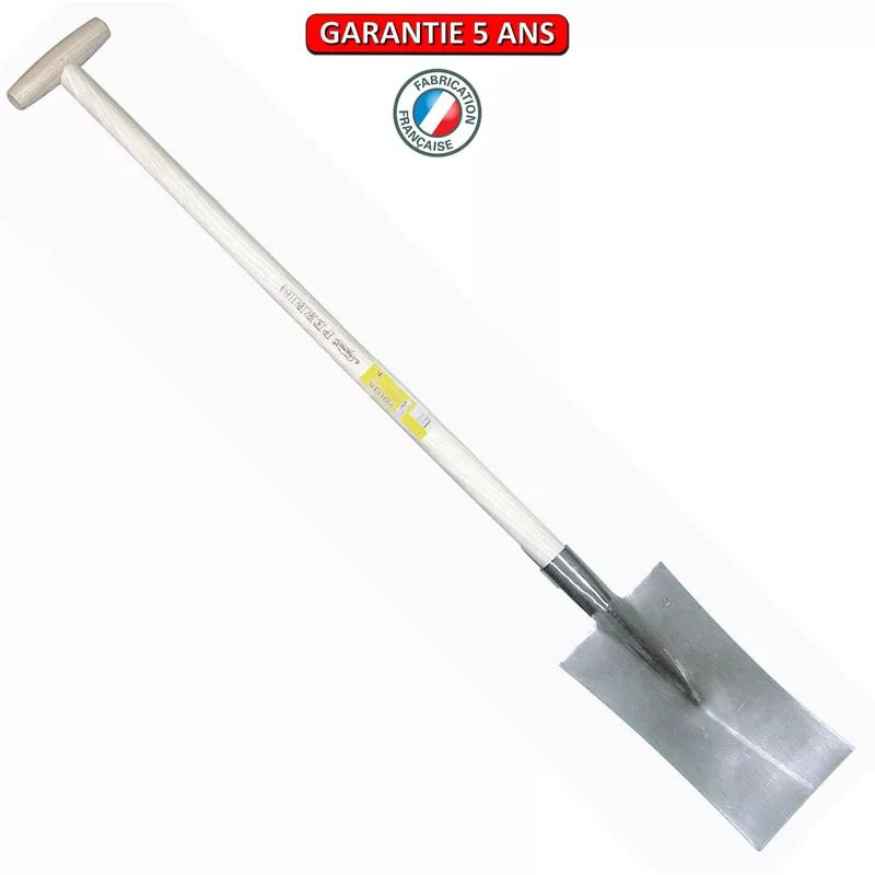 Louchet maçon de 34 cm - manche béquille tournée 80 cm
