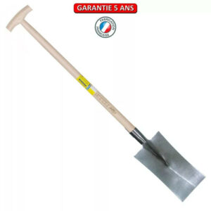 Louchet Nord de 28 cm - manche béquille fraisée 95 cm