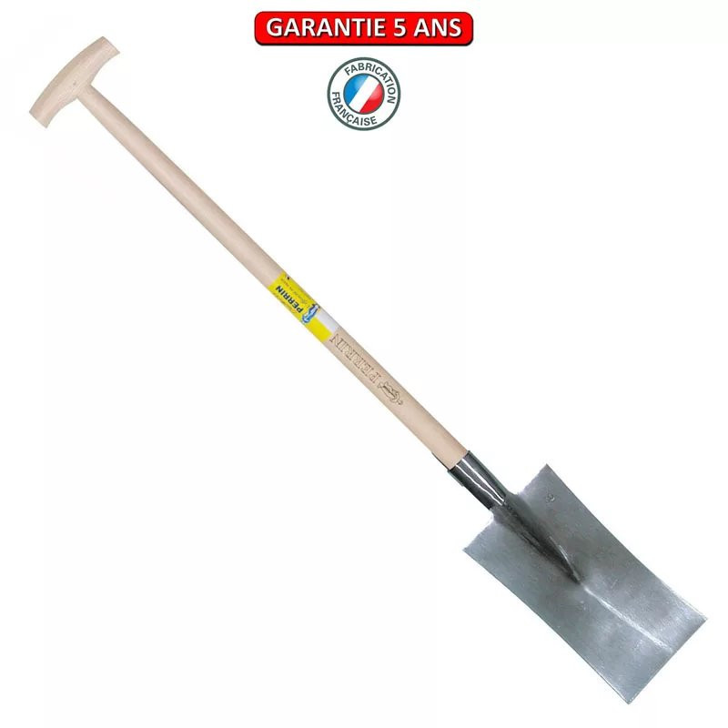 Louchet Nord de 30 cm - manche béquille fraisée 95 cm