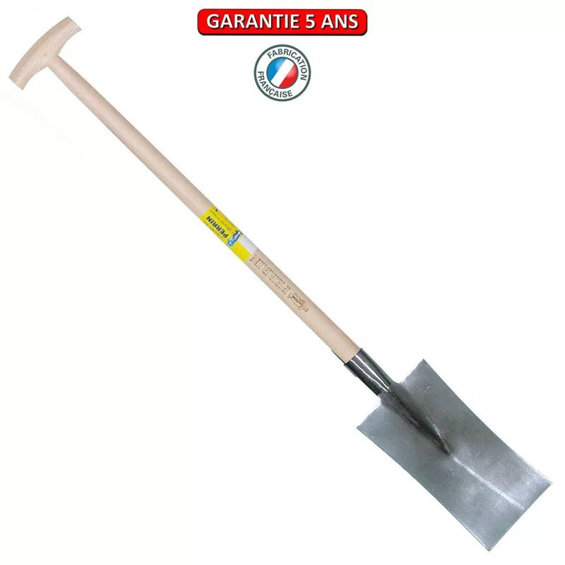 Louchet Nord de 32 cm - manche béquille fraisée 95 cm